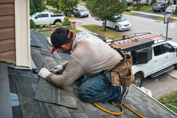 Professional Roofing technician working in Harrisonburg, VA